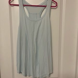 Lululemon Light Blue Pleated Love Tank Size 12